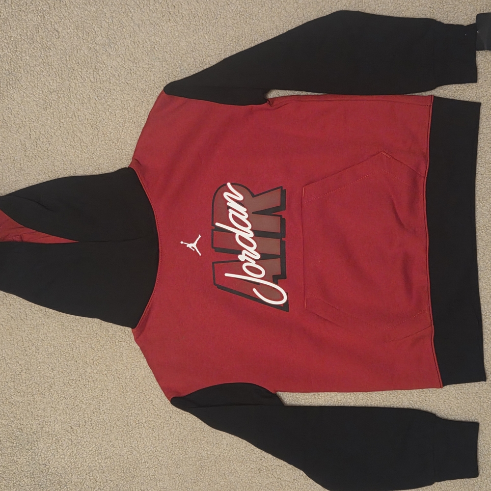 Jordan Red and Black Hoodie